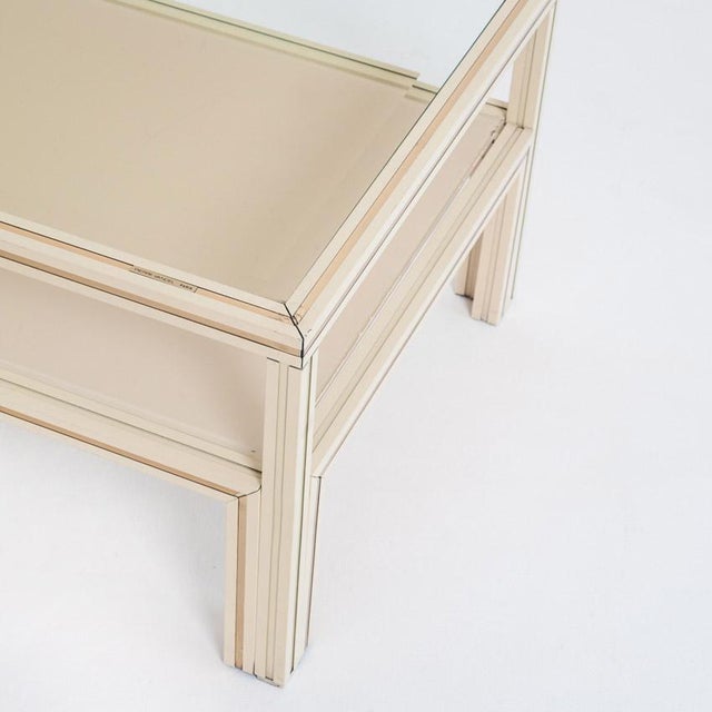 Metal Vintage Coffee Table by Pierre Vandel, Paris, France, 1980s For Sale - Image 7 of 10