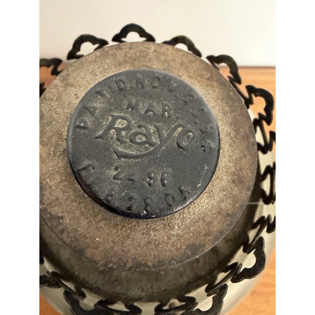 Antique Rayo Center Draft Kerosene Oil Lamp Nickel Plated Missing Tank Cap For Sale - Image 11 of 14