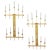Modern Monumental Modernist Brass Sconces Attributed to Tommi Parzinger - a Pair For Sale - Image 3 of 4