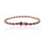 9.36 Carat Genuine Ruby Diamond Tennis Bracelet in 14k Solid Yellow Gold For Sale - Image 4 of 7