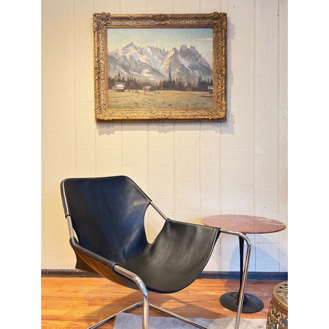 Alexander Weise (b. 1883-1960) a listed artist, known for vast landscapes of European alp settings, this example has an...