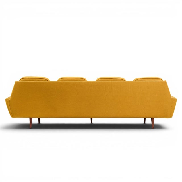 Adrian Pearsall for Craft Associates Mid Century Walnut Gondola Sofa For Sale In Chicago - Image 6 of 9