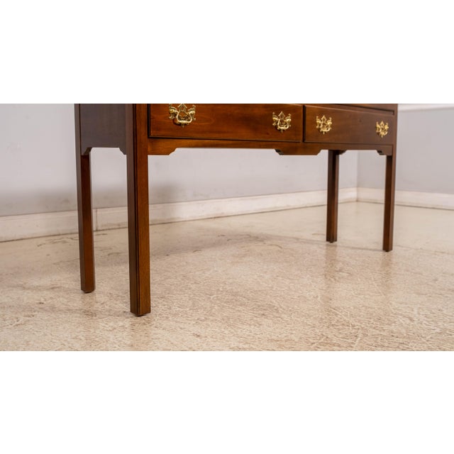 1990s Madison Square 4 Drawer Mahogany Server Commode For Sale - Image 9 of 16