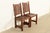 Mission Lifetime Furniture Antique Mission Oak and Cane Arts & Crafts Side Chairs or Dining Chairs, Pair For Sale - Image 3 of 12