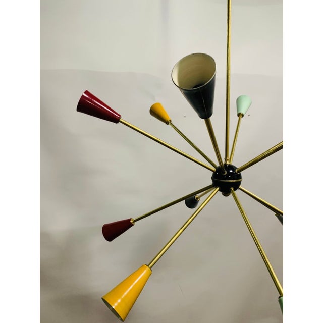 Mid-Century Modern Sputnik Hanging Lamp from Stilnovo, 1950s For Sale - Image 3 of 11