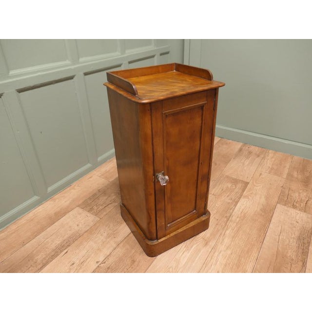 Victorian Birch Bedside Cupboard For Sale - Image 4 of 8