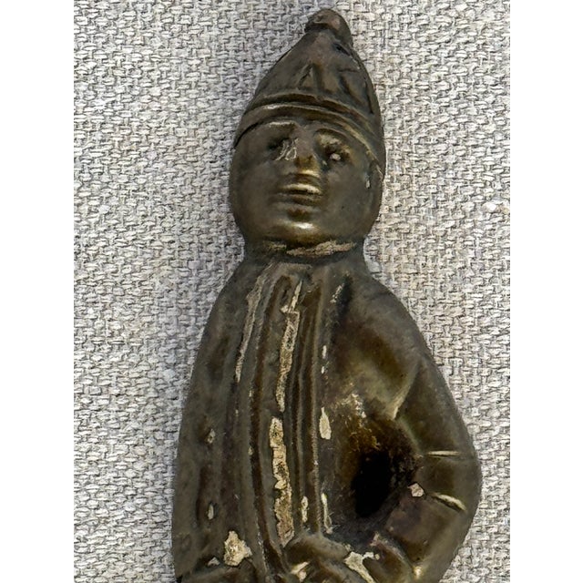 1800s Antique Brass Hessian Soldier Hook For Sale - Image 4 of 6