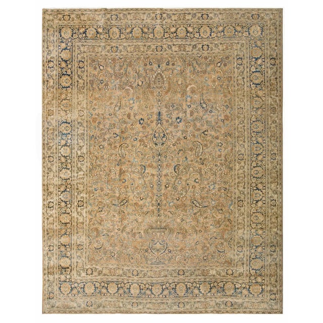 Early 20th Century N.E. Persian Moud Carpet ( 9'2" X 11'10" - 280 x 360 )