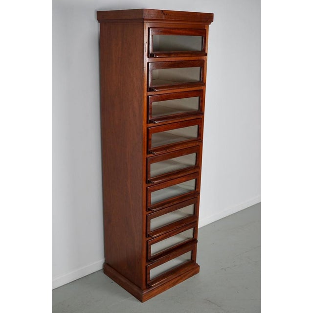 Vintage Dutch Hardwood Haberdashery Shop Cabinet, 1930s For Sale - Image 5 of 18