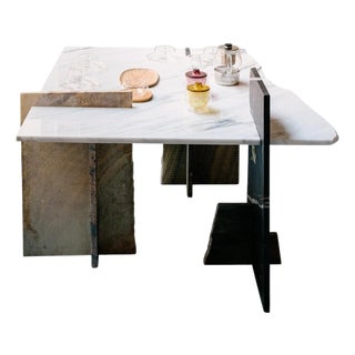 MB Coffee Table I in Reclaimed Natural Stone by Nerinea For Sale