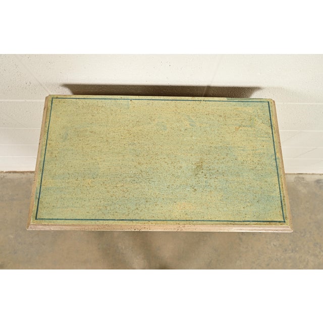 Italian Neoclassical Green and Cream Painted Lingerie Chest or Semainier For Sale - Image 12 of 16