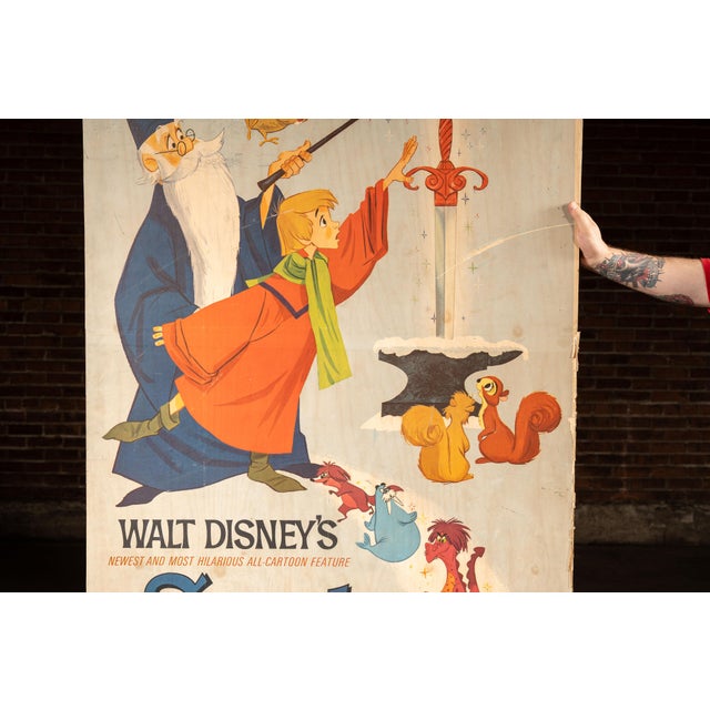 1970s 1973 Sword in the Stone, Tom Sawyer Original Posterboard For Sale - Image 5 of 9