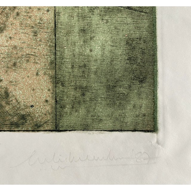 1987 Abstract Figural Intaglio For Sale - Image 4 of 5