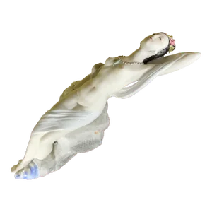 Nude Ceramic Oriental Women Figure