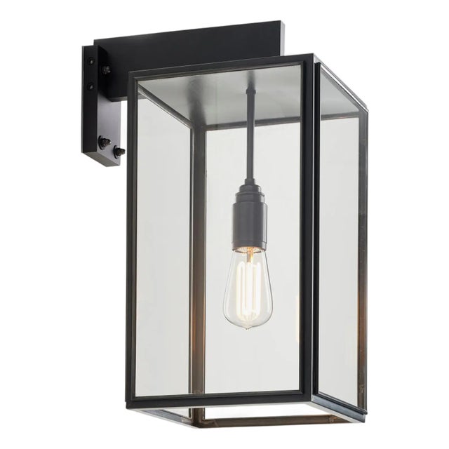 Tekna Ilford Wall-C Wall Light With Dark Bronze Finish and Clear Glass For Sale