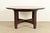 A rare and exceptional antique Mission or Arts & Crafts period quarter sawn oak round dining table or center table By...