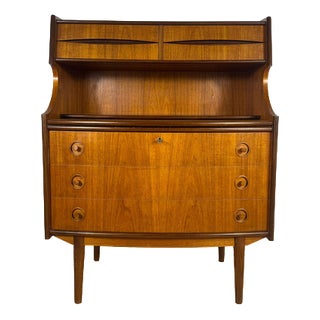 Danish Teak Pull-Out Desk, 1960 For Sale