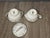 Mid-Century Modern 1960s Noritake “Colburn” Cream & Sugar Set – White, Silver & Blue Floral, Japan For Sale - Image 3 of 12