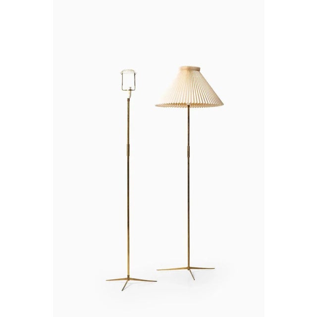 Gold Floor Lamp by Svend Aage Holm Sørensen for Holm Sørensen & Co, 1950s For Sale - Image 8 of 11