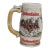 Budweiser Beer Stein Clydesdales Horses Relief Ceramarte Brazil 1980s Mug 4826b For Sale