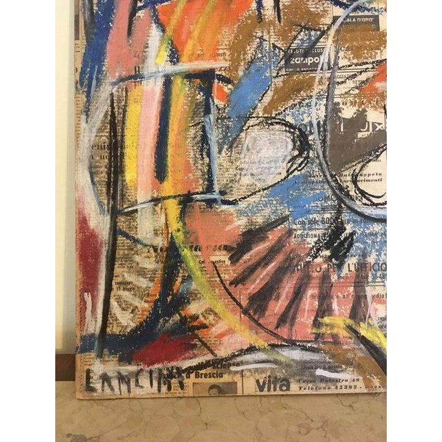 Ermete Lancini, Abstract Collage, 1960s, Mixed Media For Sale - Image 7 of 18