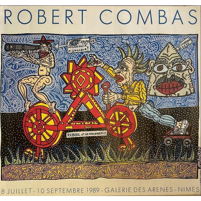 Reboul and His Machinery Poster after Robert Combas For Sale - Image 6 of 6