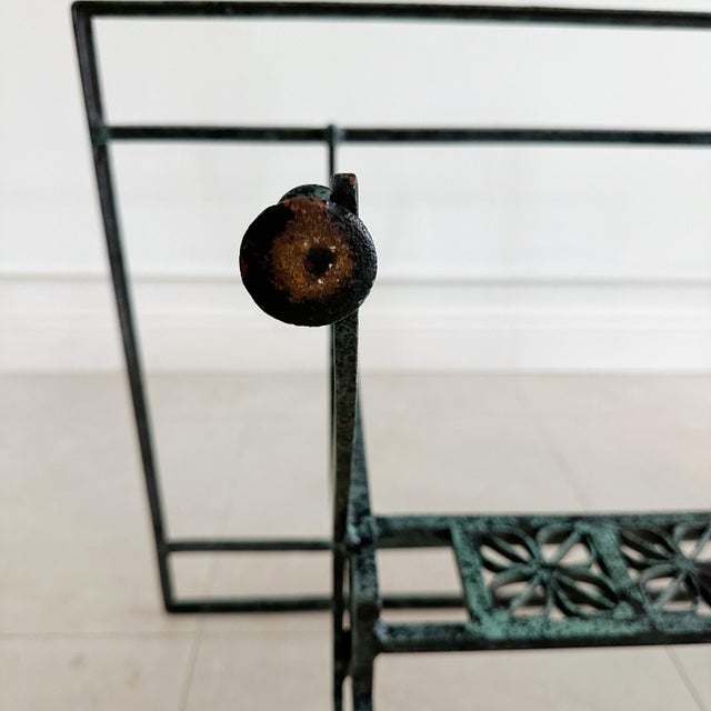 1950s 1950s John Salterini 'El Prado' Collection Verdigris Finish Coffee Table Base, Attributed For Sale - Image 5 of 9