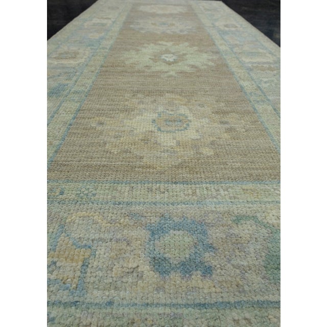 Textile Turkish Oushak Runner Rug 2'9" x 6'10" #17531 For Sale - Image 7 of 8