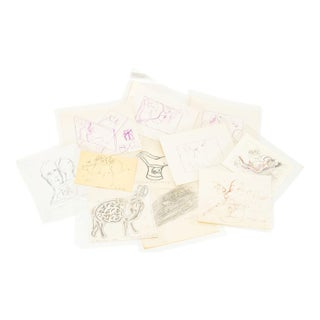 Eva Bouzard-Hui Surrealist Mixed Media, 11 For Sale