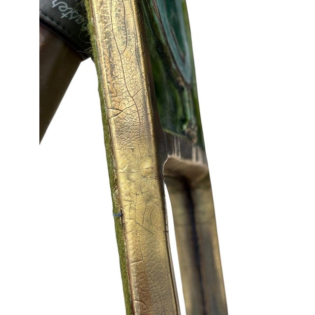 Aqua Mithé Spelled Pattern Stele Mirror For Sale - Image 8 of 11