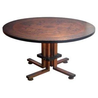 Danish Copper Coffee Table from Monrad, 1960s For Sale