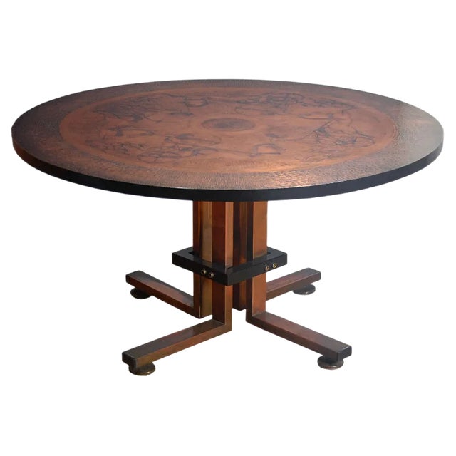 Danish Copper Coffee Table from Monrad, 1960s For Sale