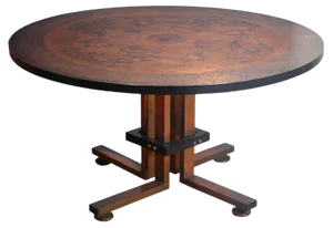 Danish Copper Coffee Table from Monrad, 1960s