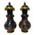 Pair, 19th Century English Brighton Pavilion Style Decoupage & Gilt Wood Vases For Sale