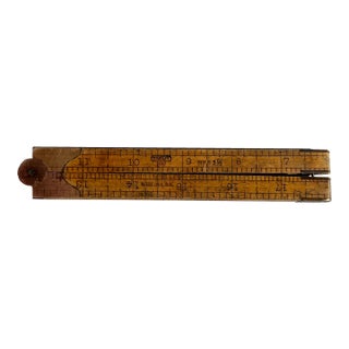 Stanley No. 53 1/2 Architect's Wooden Drafting Ruler For Sale