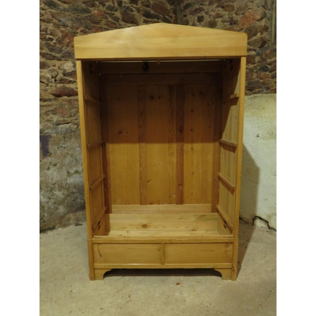 Wood Antique Pine Knockdown Wardrobe, 1890s For Sale - Image 7 of 18