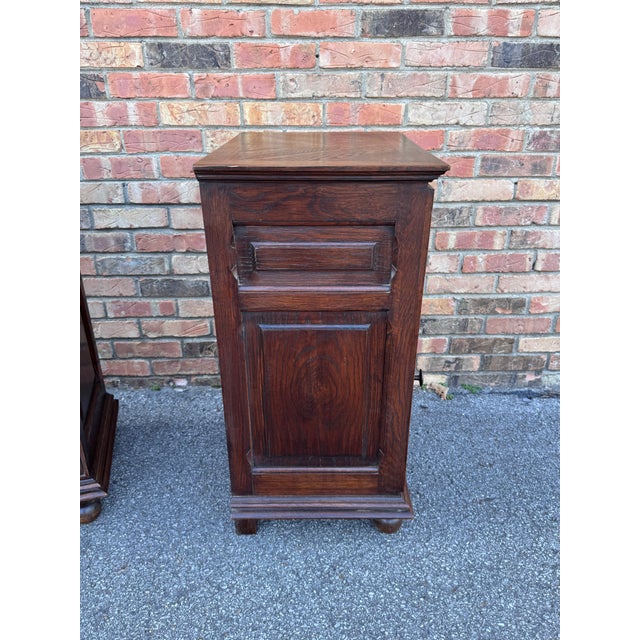 Brown Antique French Bedside Tables For Sale - Image 8 of 11