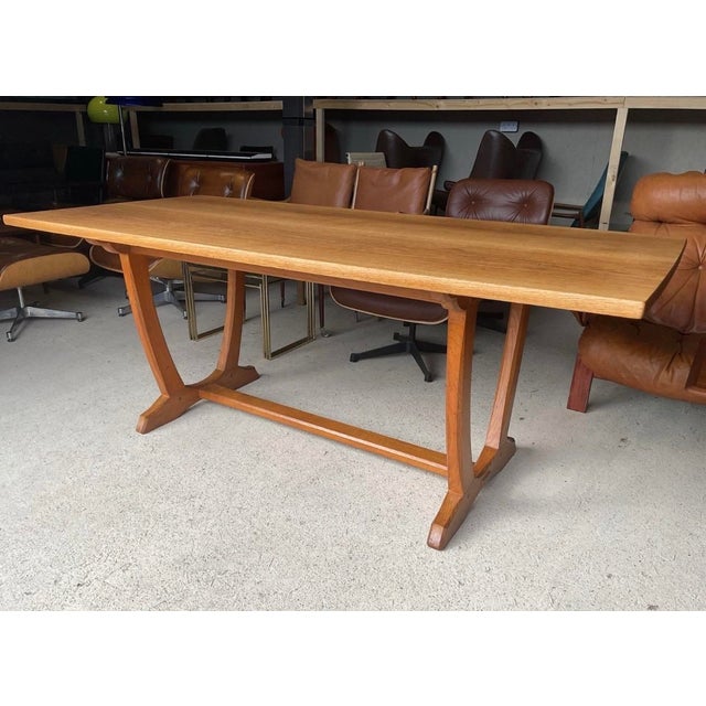 Arts & Crafts Cotswold School Oak Dining Table by Edward Barnsley For Sale - Image 13 of 18