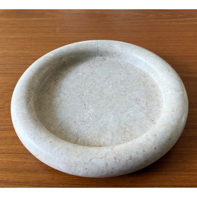 Mid-Century Modern Large Round Polished Terrazzo Bowl or Catch All For Sale - Image 3 of 8