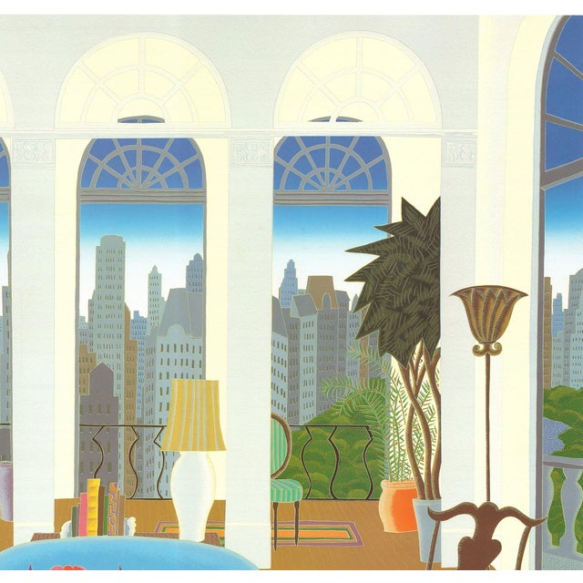 Thomas McKnight Thomas Mcknight Blue Couch, 1985 For Sale - Image 4 of 4