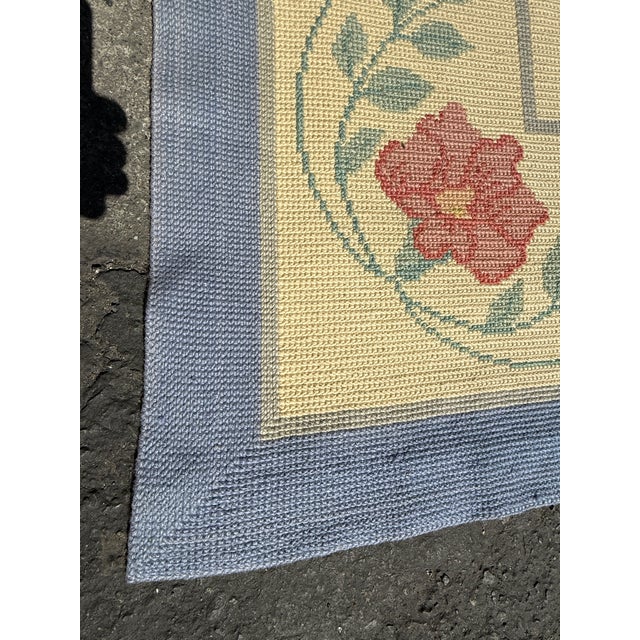 11ft 8in × 13ft 11in Starck Portuguese Petit-Point Area Rug For Sale - Image 11 of 12
