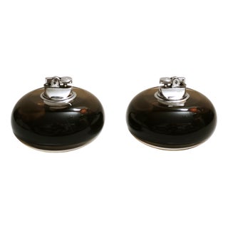 Space Age Gas Table Lighters by Ingo Knuth for Soldi & Scati, Italy, 1970s, Set of 2 For Sale
