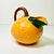 Ceramic Mid 20th Century Coastal Boho Chic Hollywood Regency Majolica Trompe L’Oeil Orange Pitcher For Sale - Image 7 of 15