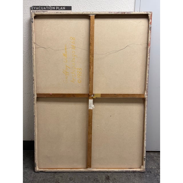 Geoffrey Williams “Archipelago #68” Original Painting, Circa 1983 For Sale - Image 12 of 12