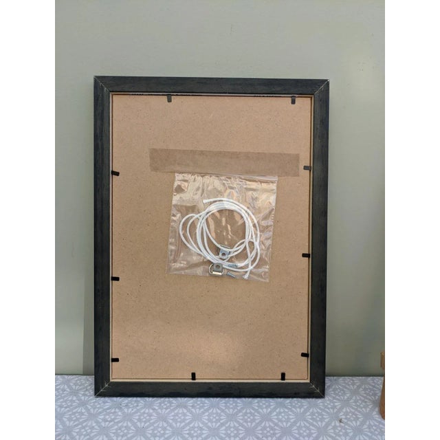 Mid-Century Modern "Off to School" Vintage Framed Oil Painting For Sale - Image 6 of 7