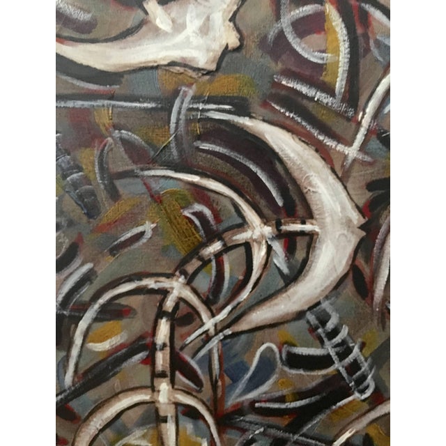 Emilio Adan Martinez, Cuban Artist Emilio Martinez Untitled Painting For Sale - Image 4 of 6