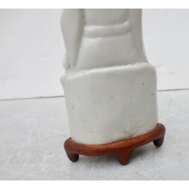 Mid 18th Century Antique Dehua Porcelain Blanc De Chine Wenchang Circa 18th For Sale - Image 5 of 11