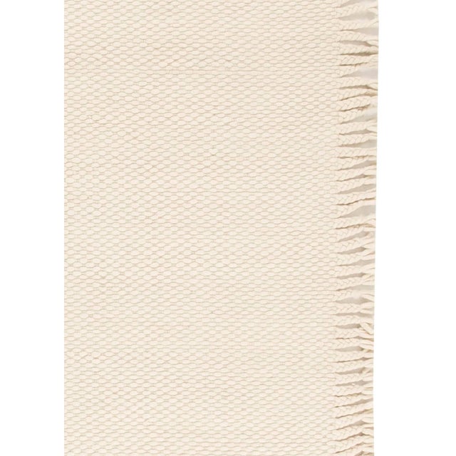 Textile High-Quality Modern Solid Beige Flat-Weave Wool Rug by Doris Leslie Blau For Sale - Image 7 of 8