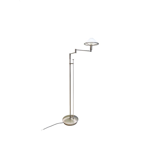 Adjustable Floor Lamp with Swing Arm Marked Holtkotter, 1970s For Sale - Image 17 of 17