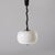 Space Age adjustable pendant lamp produced by Meblo / Guzzini, italy, 1970s. Made of white / white plastic with chromed...